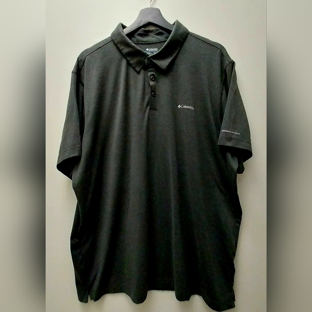 Columbia Sportwear polo shirt grey sz XL